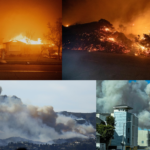 Fire breaks out in the forests of Los Angeles, America's most populous county.